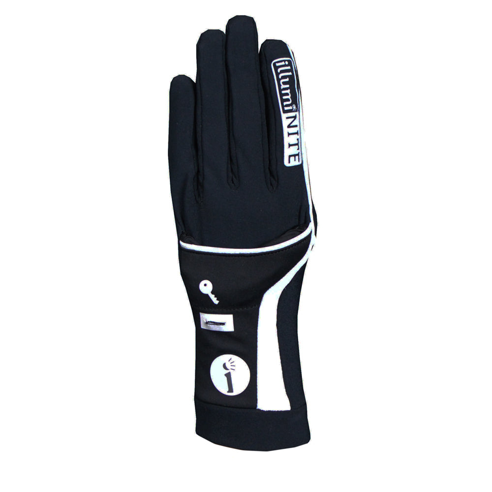 Reflective Unisex Velocity Mitten in Black