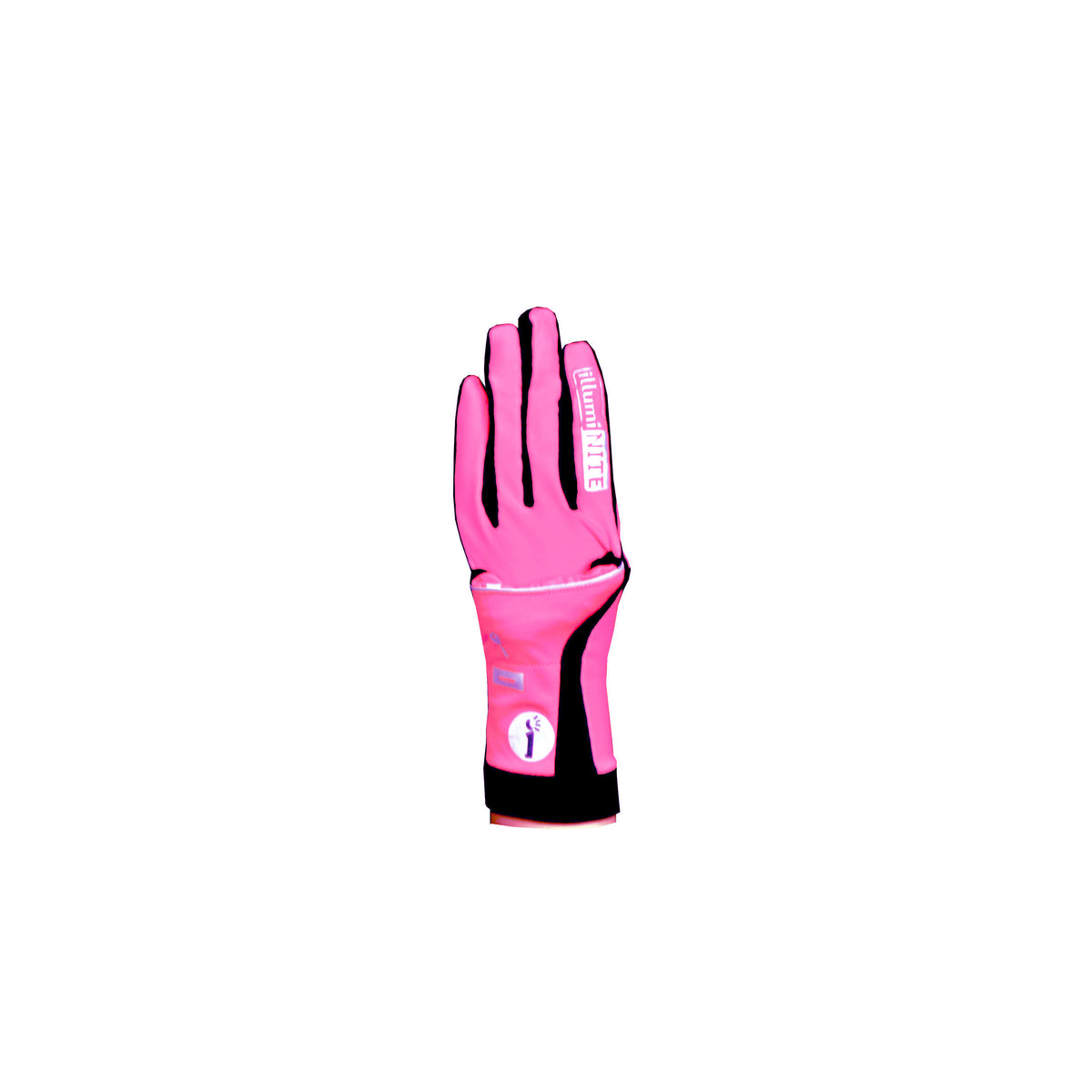 Reflective Unisex Velocity Mitten in Hot Pink