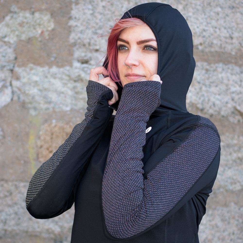 Ambition Reflective Women's Hoodie in Black