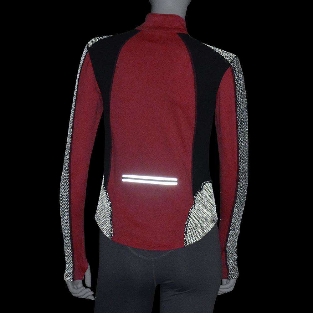 Ambition Reflective Women's Pullover in Coral Glo/Black