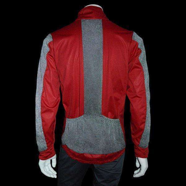 Denver Men's Softshell Jacket in Graphite/Red