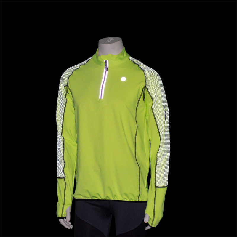 FINAL SALE: Early Riser Reflective Men's Pullover in Flo Lime