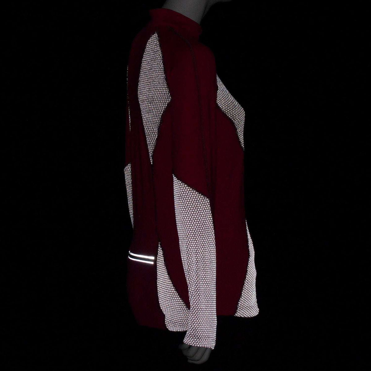 FINAL SALE: Evolution Reflective Women's Pullover in Beet Root/Black