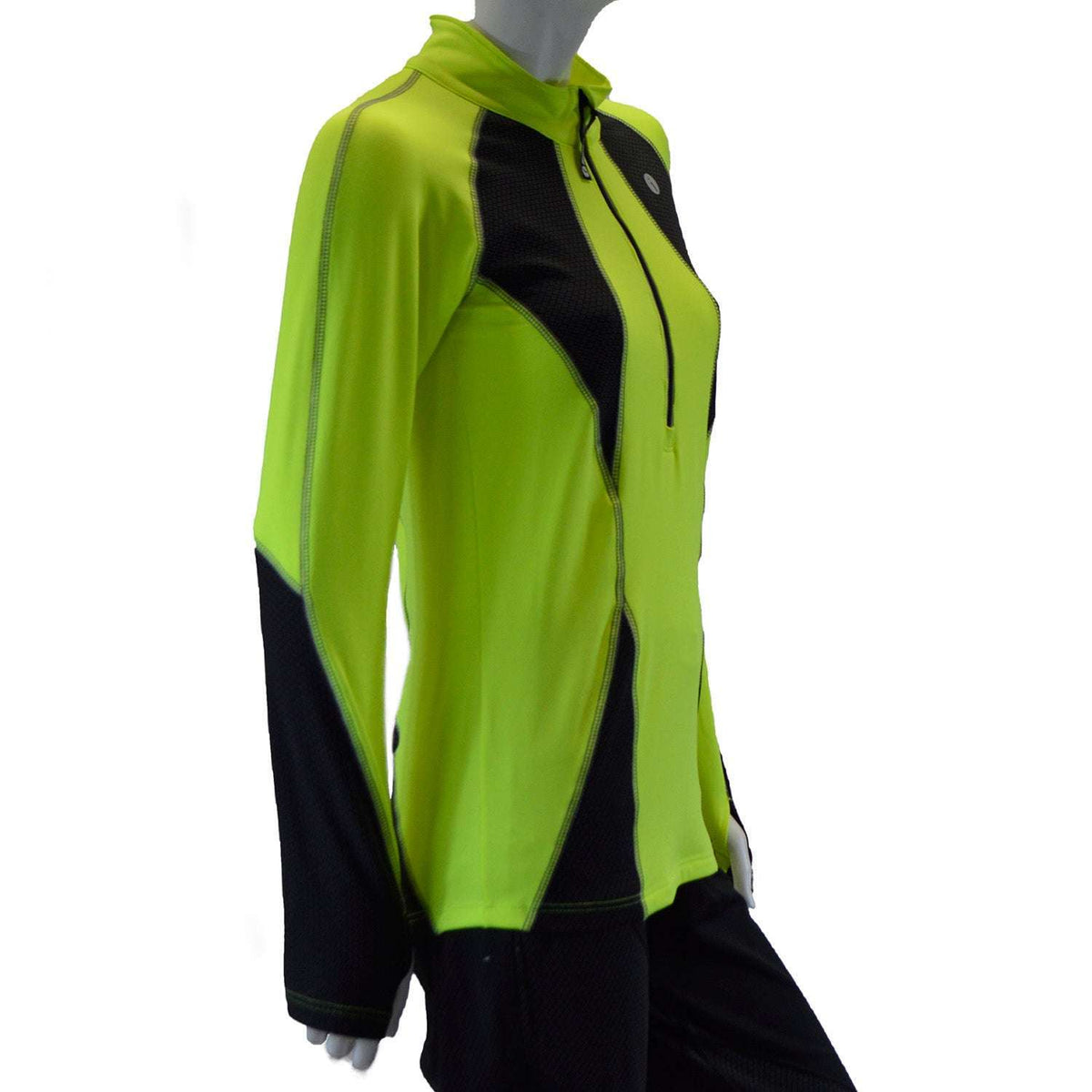 Evolution Reflective Women's Pullover in Flo Lime/Black