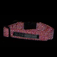 Glow Dog Adjustable Reflective Dog Collar in Red