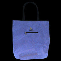 GlowDog Small Reflective Tote Bag in Blue