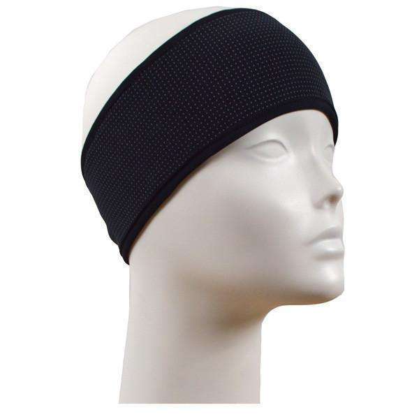 Kids Reflective PonyBand Headband in Black