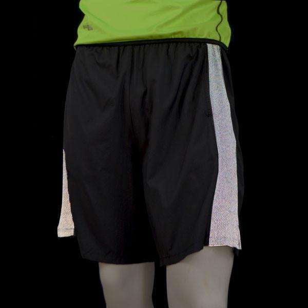 Men's Reflective Endeavor Long Running Short in Black