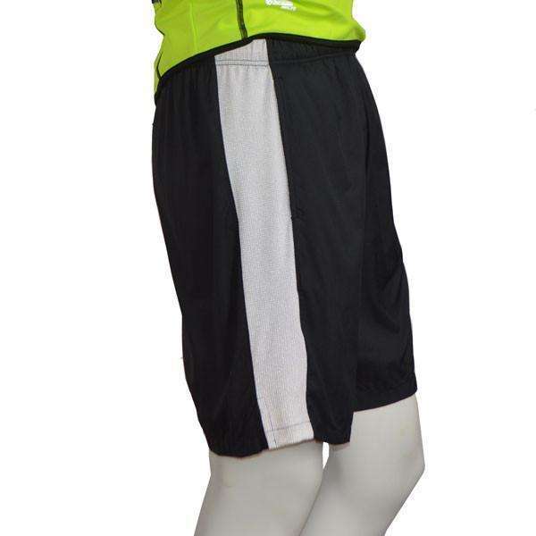 Men's Reflective Endeavor Long Running Short in Black/White