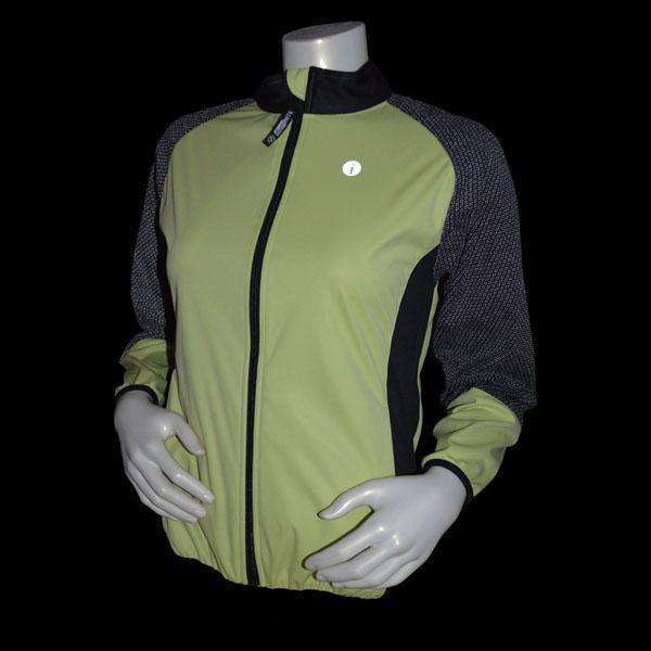 Mystic Reflective Softshell Women's Jacket in Honeydew/Black