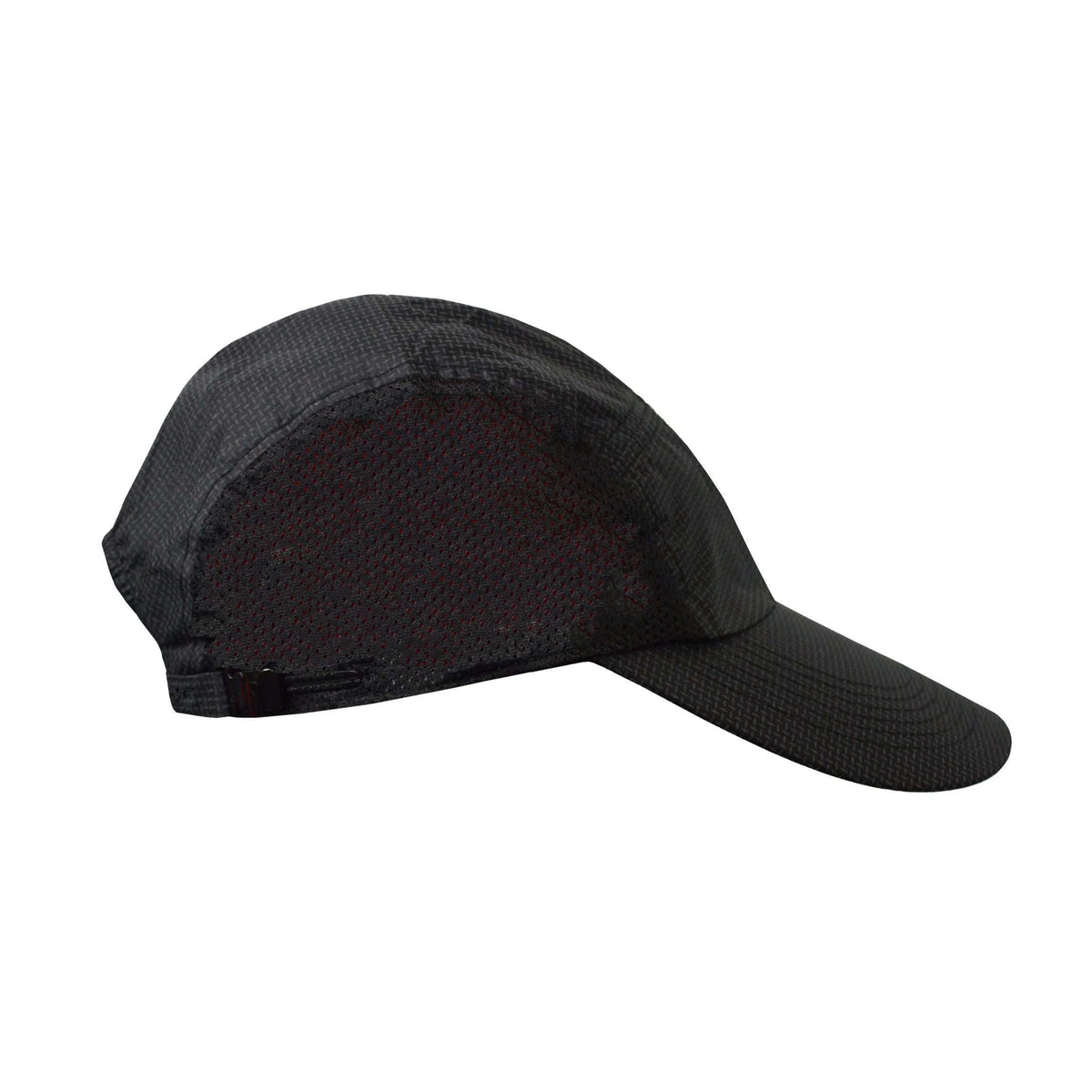 Primo Lid Mesh-Sided Baseball Cap in Reflective Black Roma