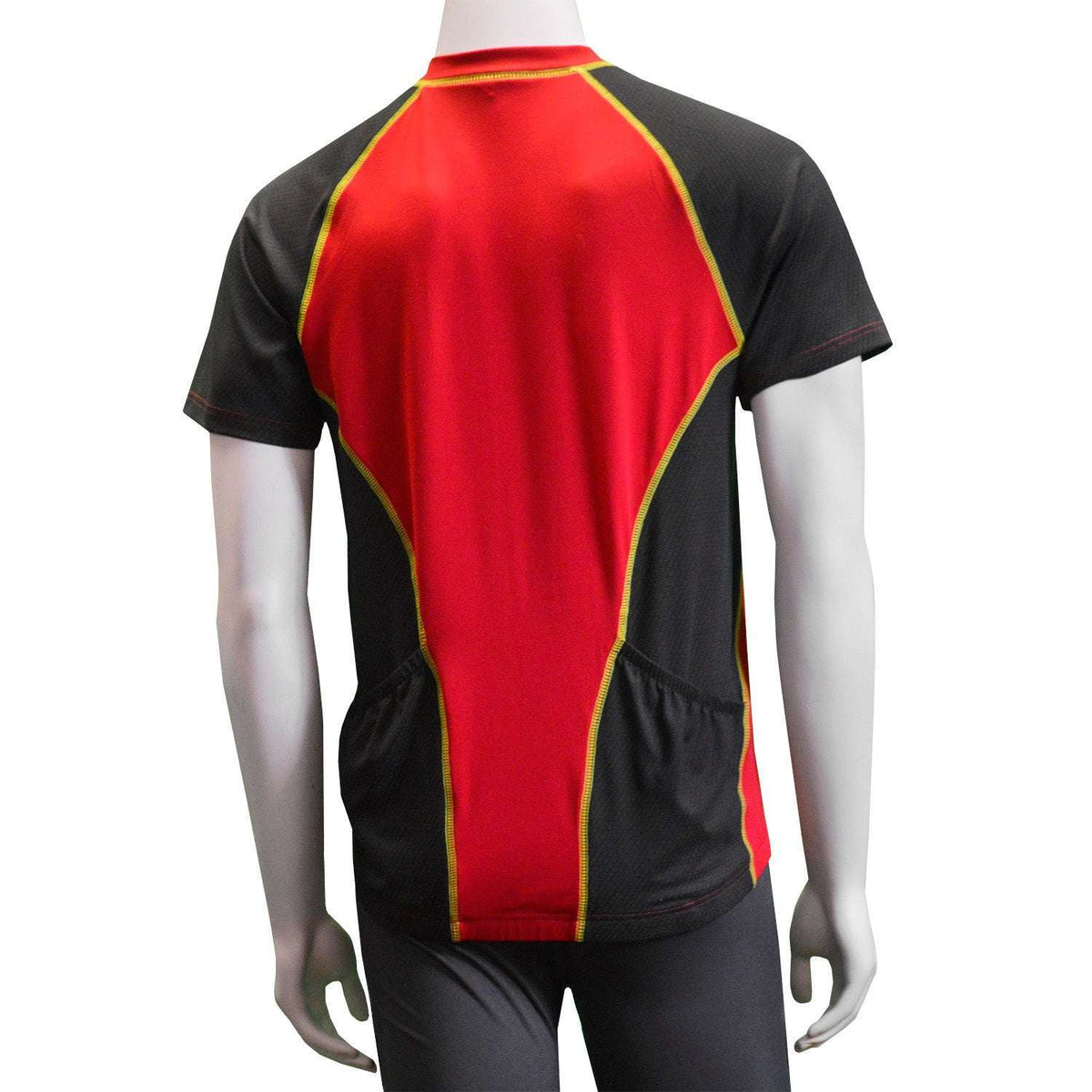 raceLITE Men's Reflective Cycling Jersey in Red / Black