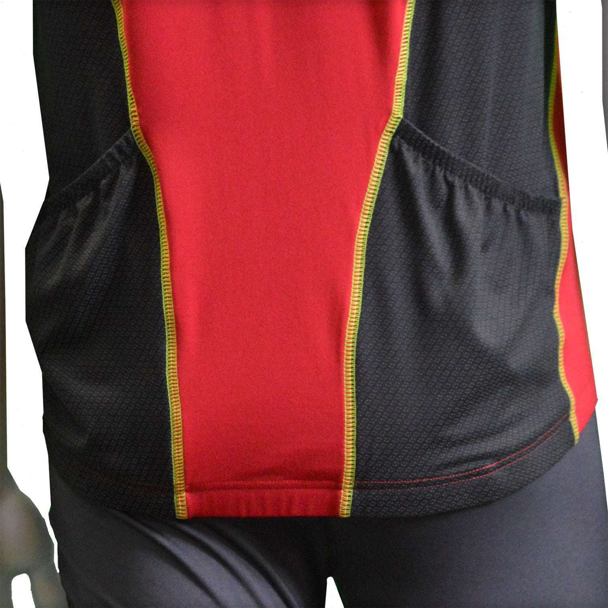 raceLITE Men's Reflective Cycling Jersey in Red / Black
