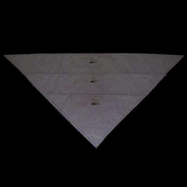 Reflective Dog Bandana in Black/Roma
