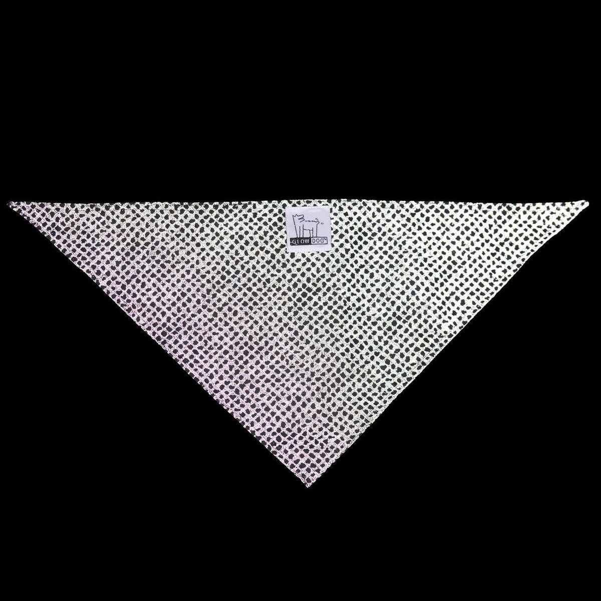 Reflective Dog Bandana in Black/Safety Net