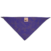 Reflective Dog Bandana in Blue Geo