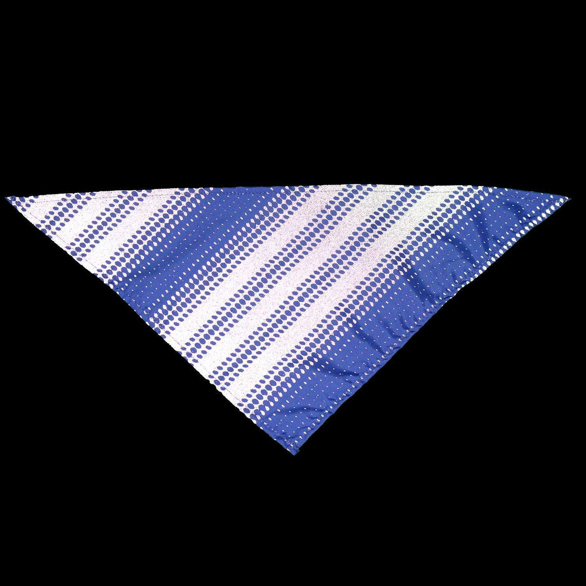 Reflective Dog Bandana in Blue Large Dot
