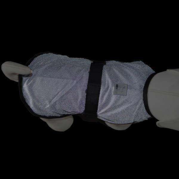 Reflective Dog Jacket in Black/Roma