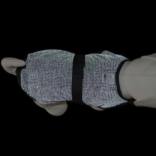 Reflective Dog Jacket in Black/Safety Net