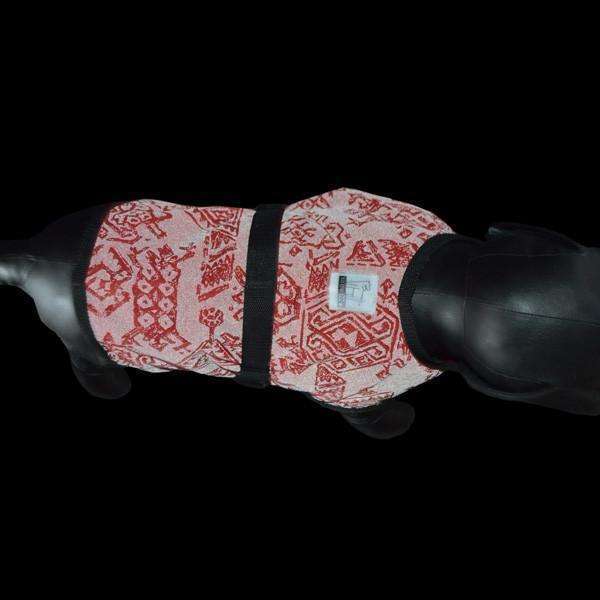 Reflective Dog Jacket in Red/Geo