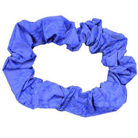 Reflective Dog Scrunchie in Blue Geo