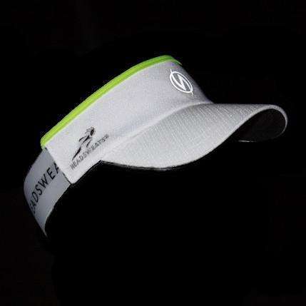 Reflective SuperVisor in White/Flo Lime