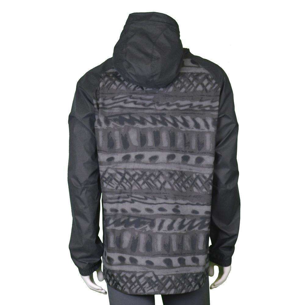 Reflective Unisex Half-Zip Anorak in Black