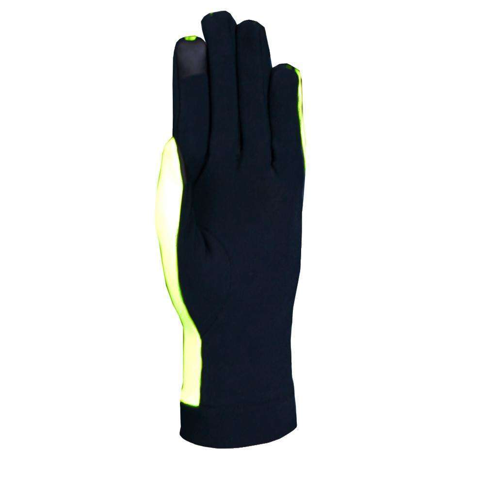 Reflective Unisex Velocity Flip Top Mitten in Flo Lime