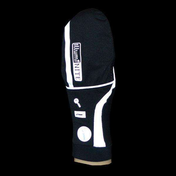 Reflective Unisex Velocity Mitten in Black