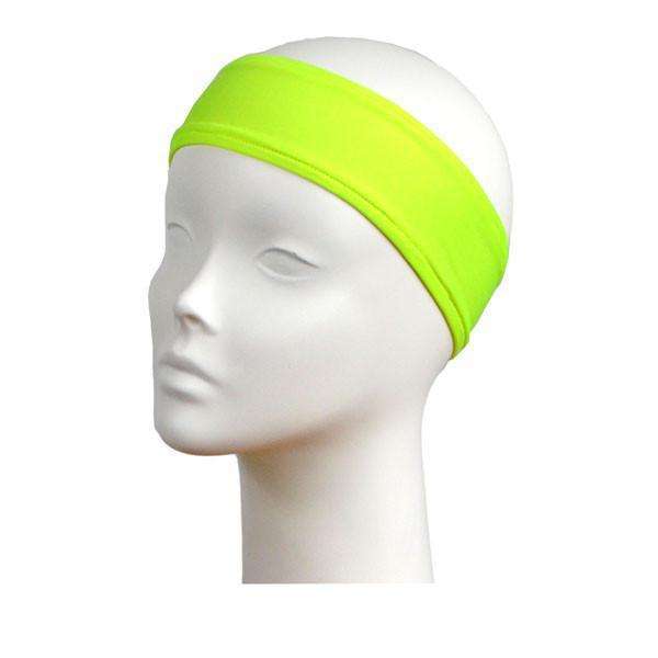 REVERSIBLE! Reflective Stretch Eclipse Headband in Flo Lime/Graphite