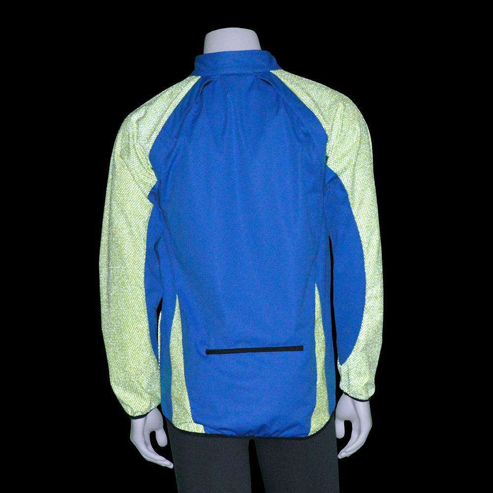 Rochester Men's Reflective Softshell Jacket in Hawaiian Blue/Flo Lime