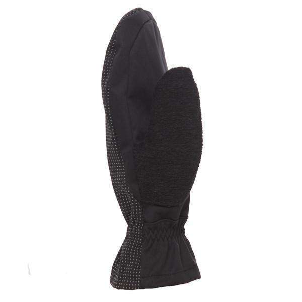 Three-in-One Reflective Mitten with Removable Glove Liner in Black