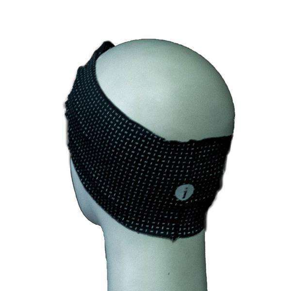 Twisted Bandeau Reflective Headband in Black