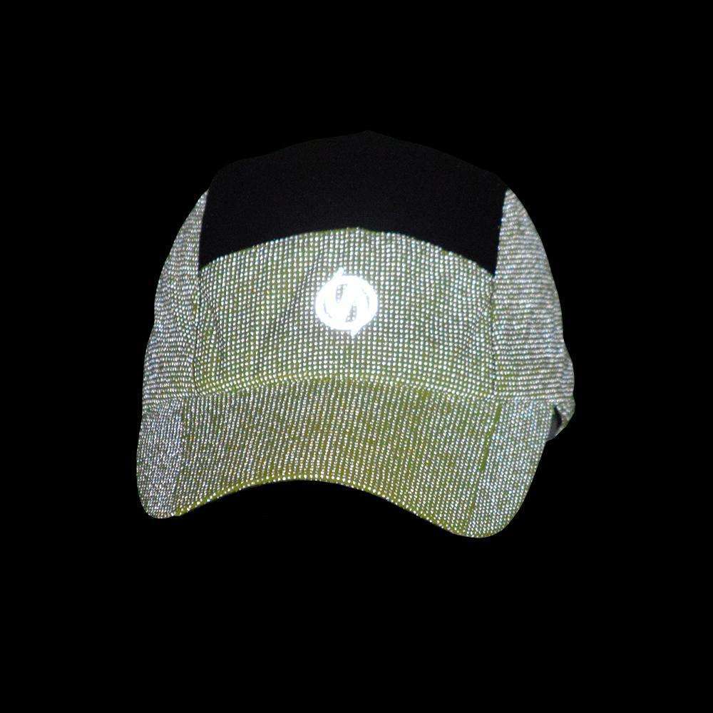 Unisex 10K Reflective Mesh Running Hat in Flo Lime