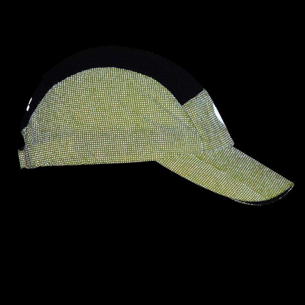 Unisex 10K Reflective Mesh Running Hat in Flo Lime