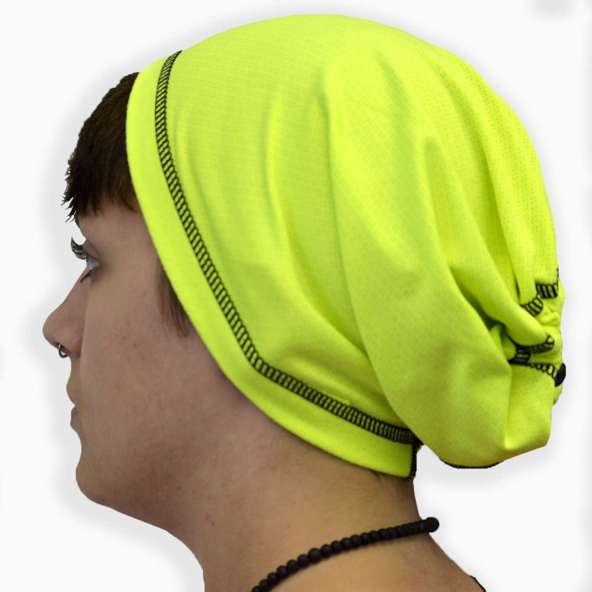 Unisex Convertible Reflective Cinch Scruff for Head and Neck in Two Colors