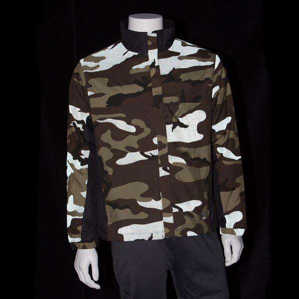 Unisex Reflective Fleece Lined Camouflage Jacket