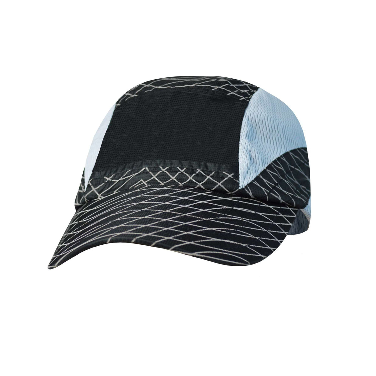 Unisex Reflective Vista Cap in Black Swirl