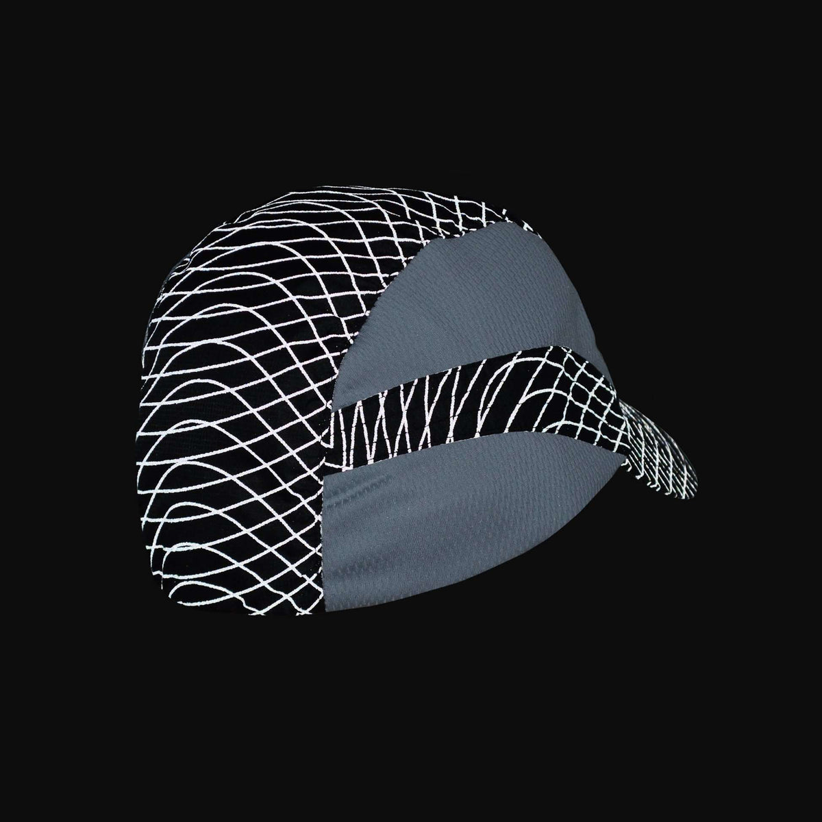 Unisex Reflective Vista Cap in Black Swirl