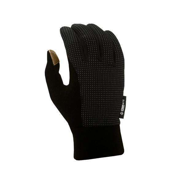 Unisex Second Skin Reflective Glove in Black