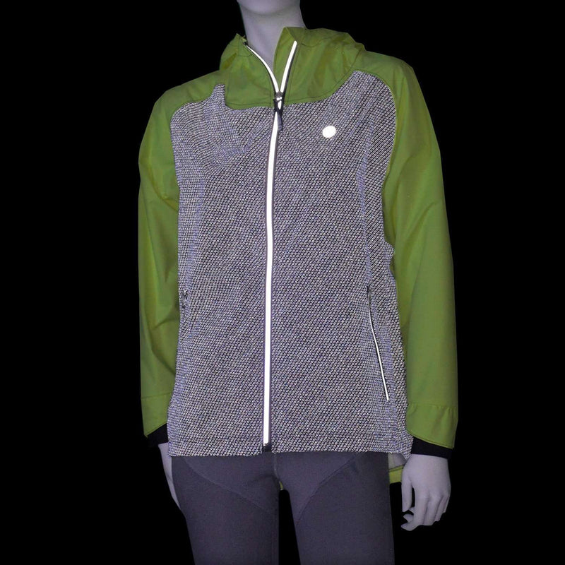 FINAL SALE: Waterproof Reflective Women's Colorado Jacket in Flo Lime/Graphite