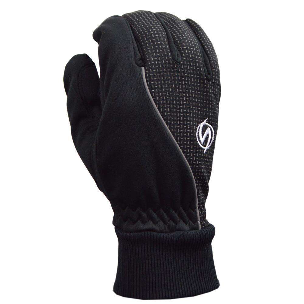 Windproof Reflective Men's Glove in Black