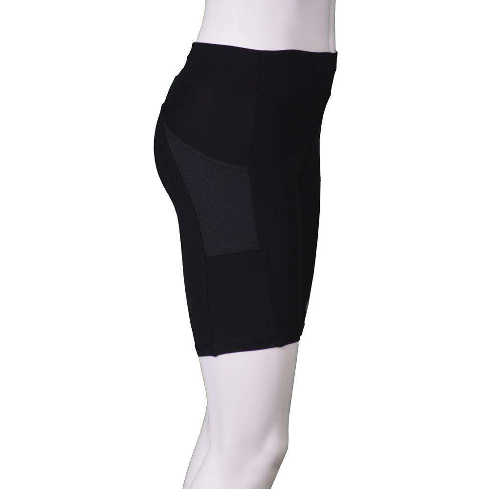 Women's Jammer Mid-length Reflective Running Short in Black