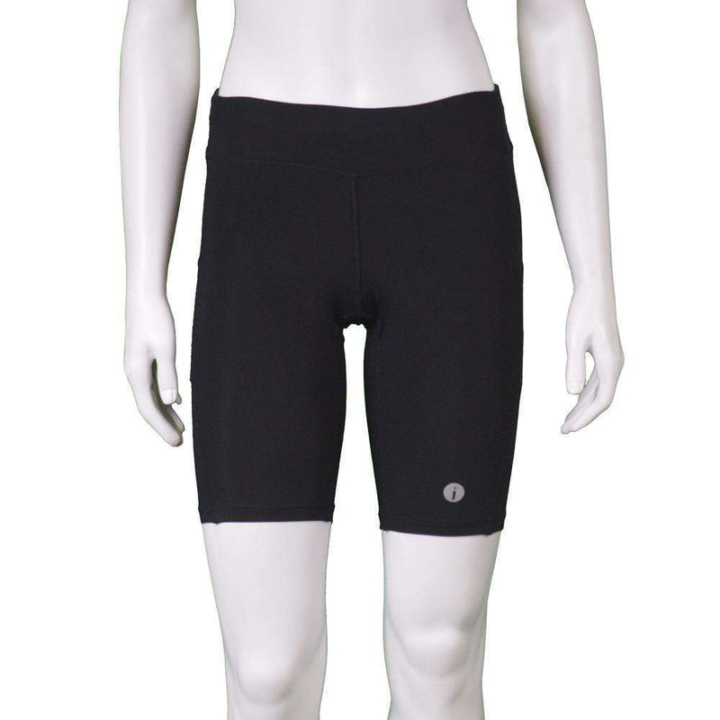 Women's Jammer Mid-length Reflective Running Short in Black