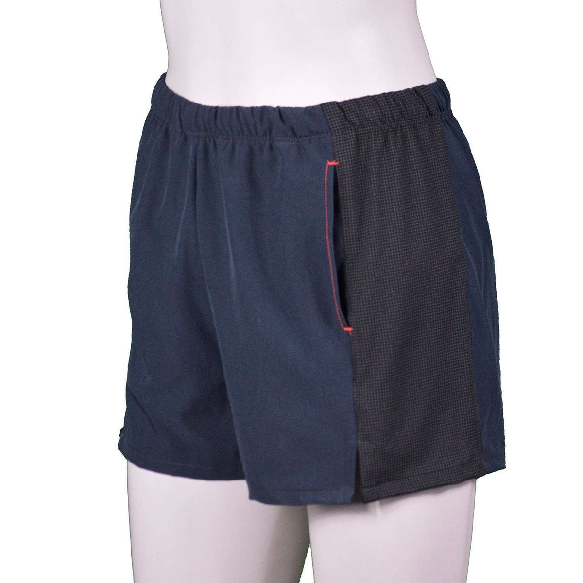 Women's Reflective Endeavor 3" Running Short in Heather Dark Cobalt/Black