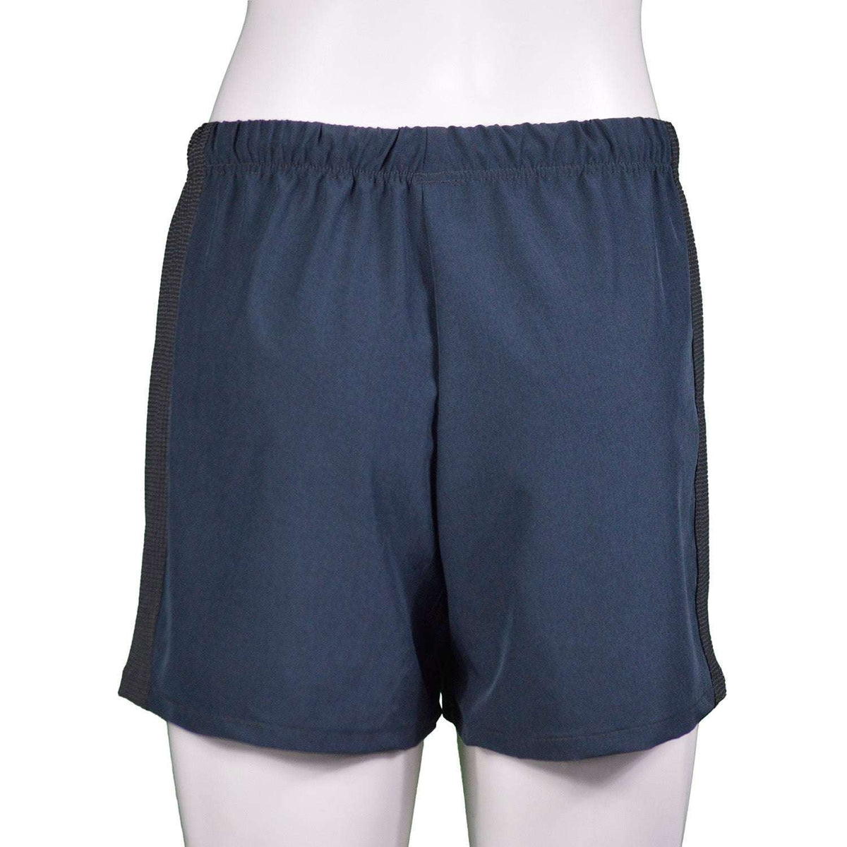 Women's Reflective Endeavor 3" Running Short in Heather Dark Cobalt/Black