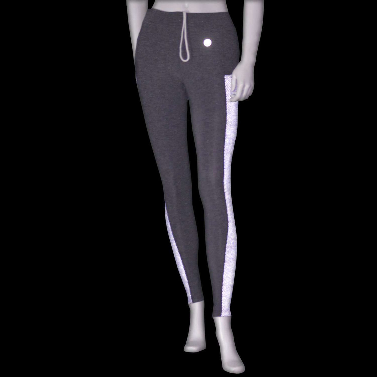 Women's Reflective Trailblazer High Rise Tight in Heather Gray