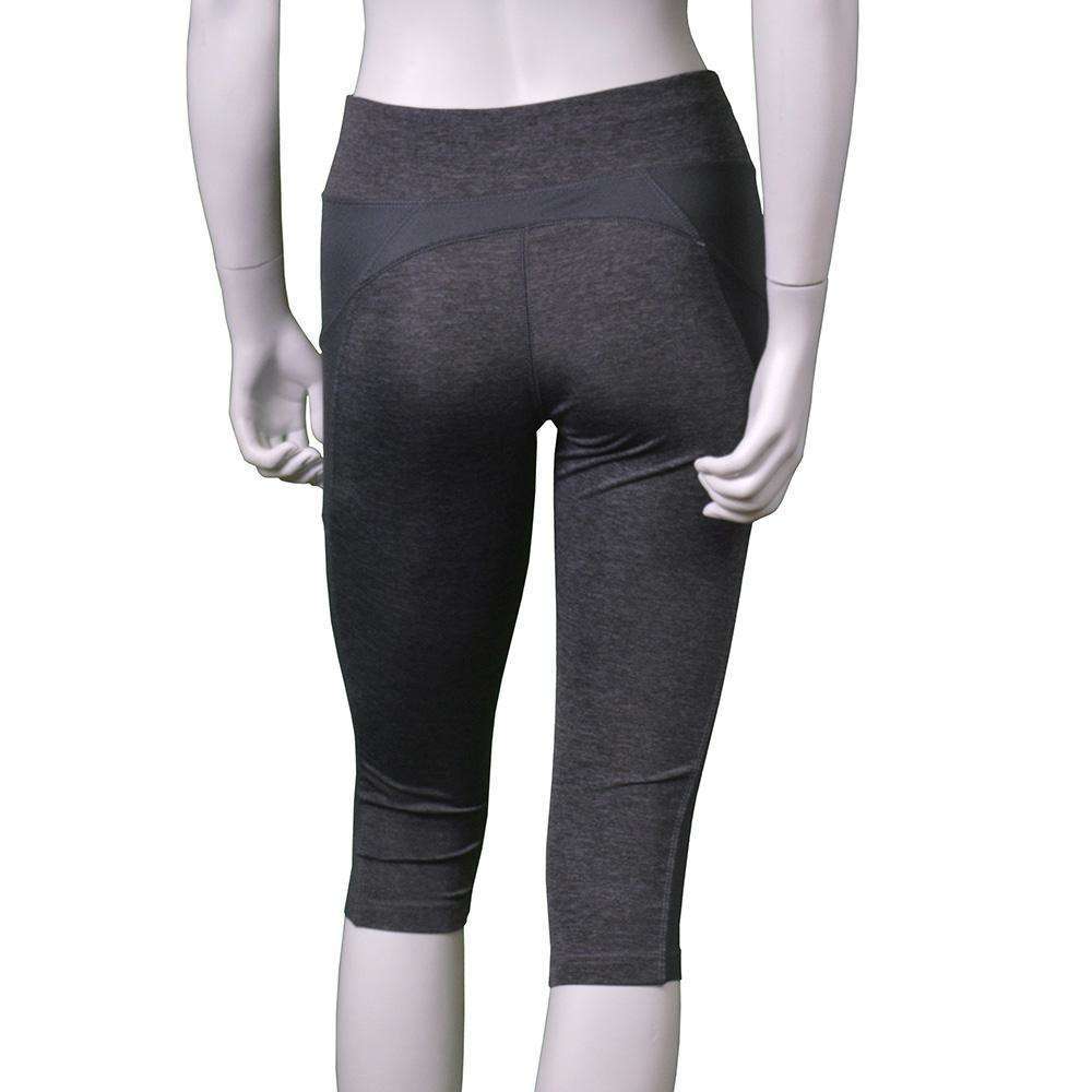 Women's Reflex Powerstretch Reflective Capri in Heather Gray