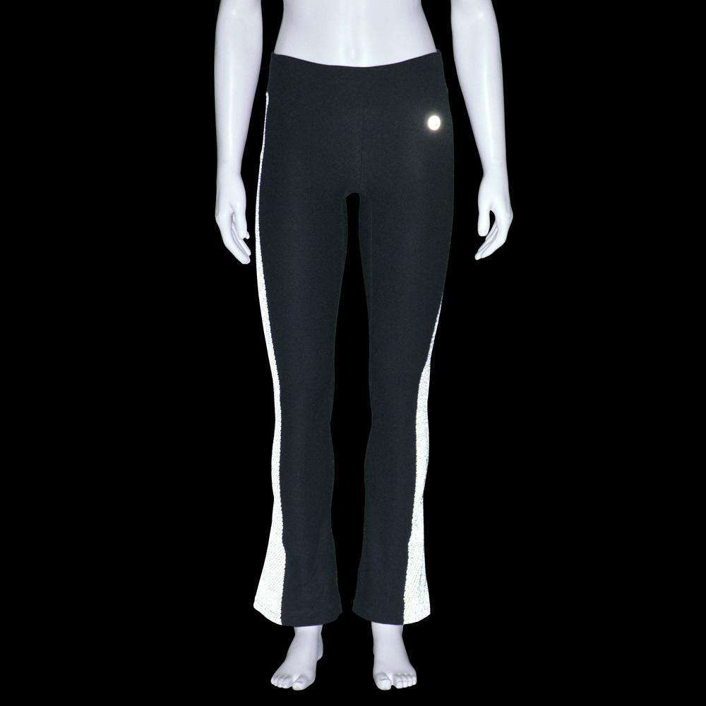 Women's Reflex Powerstretch Reflective Pant in Black