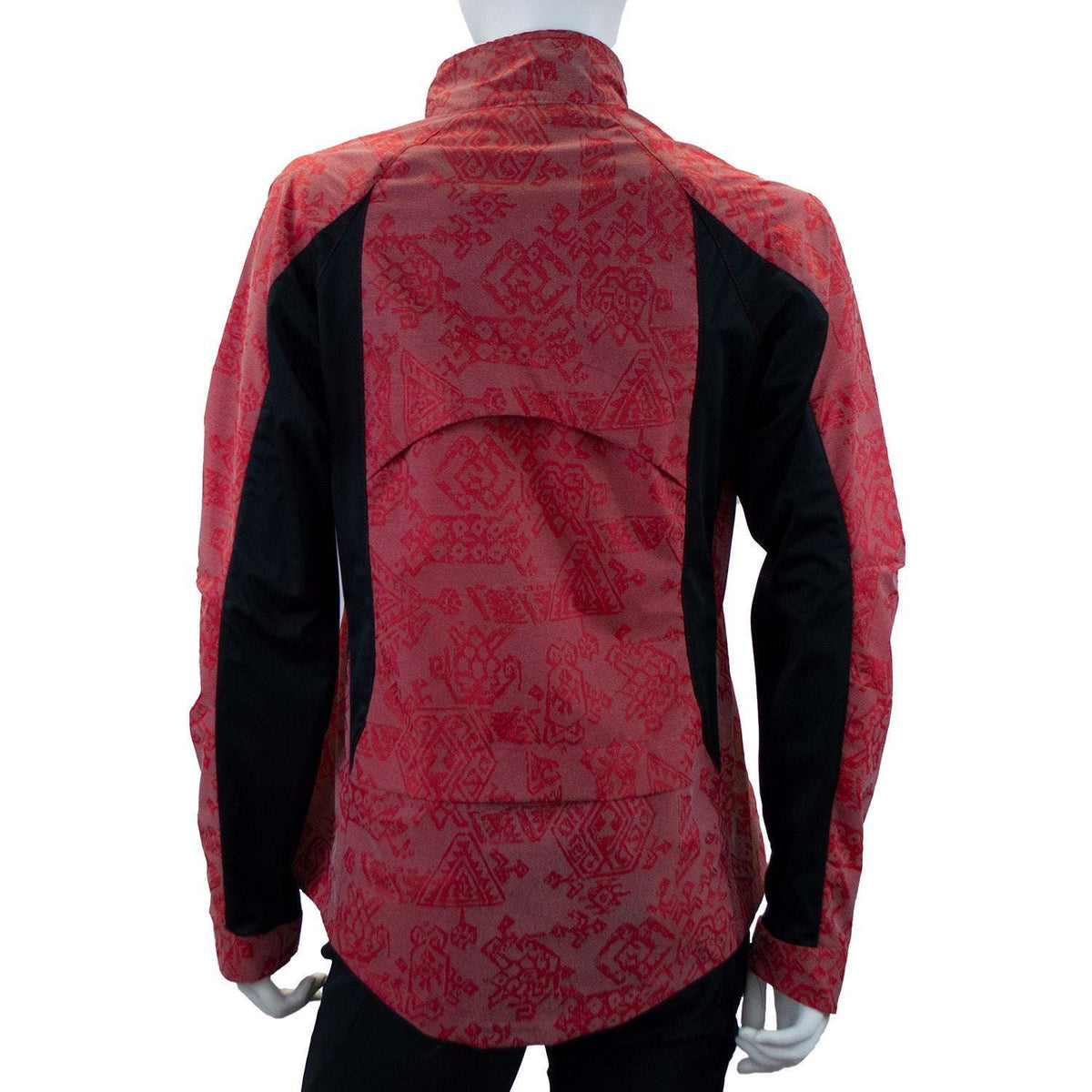 Bristol Women's Reflective Jacket in Red Aztec/Black